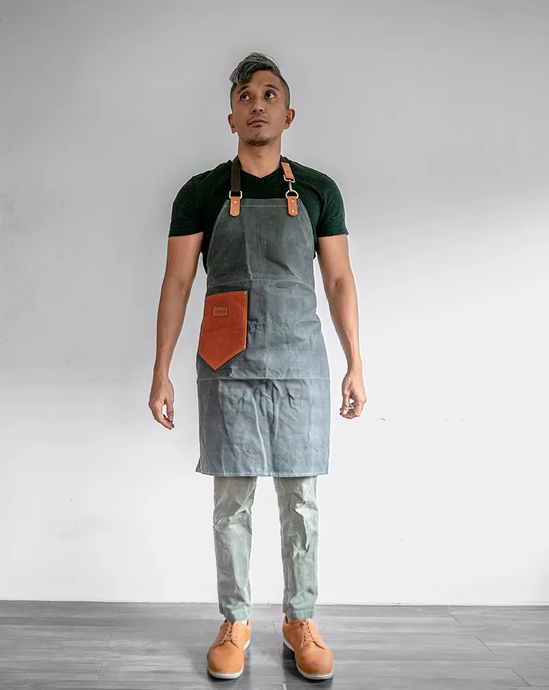 Gouache Bennett Waxed Canvas Apron
