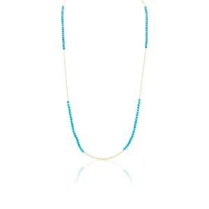 Grande Bead Station Chain in Turquoise