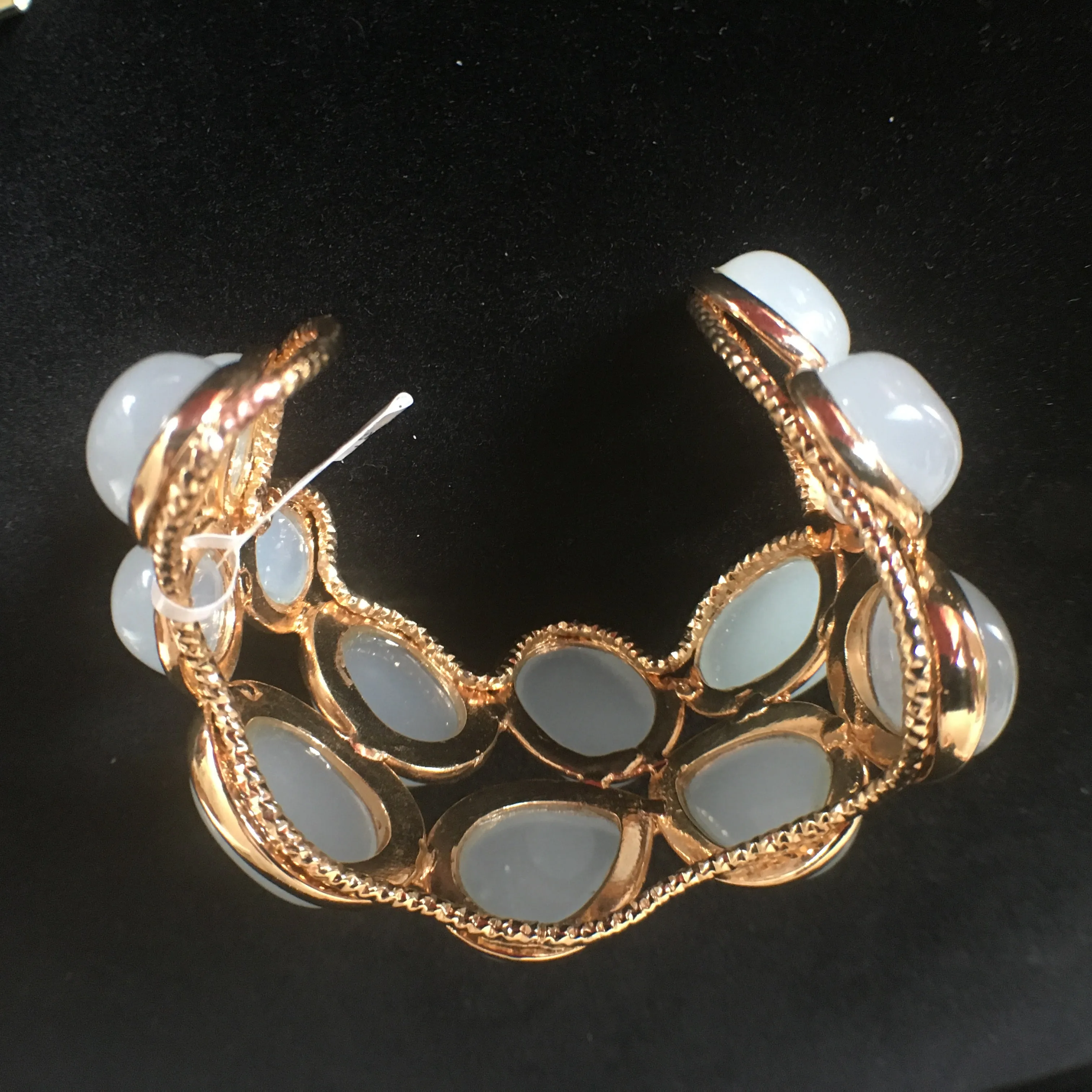Grey Quartz Cuff Bracelet