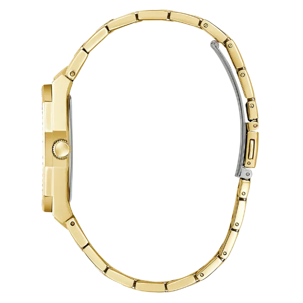 Guess Desire Gold Stainless Steel Green Dial Quartz Watch for Ladies - GW0770L2