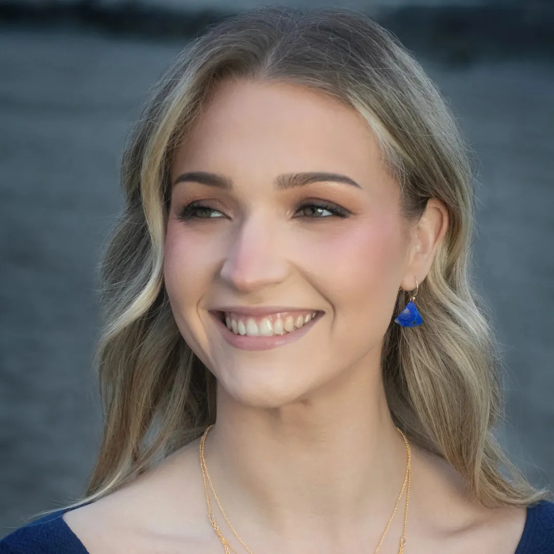 Halley Earrings in Midnight Blue