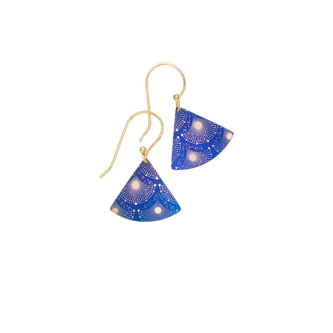 Halley Earrings in Midnight Blue