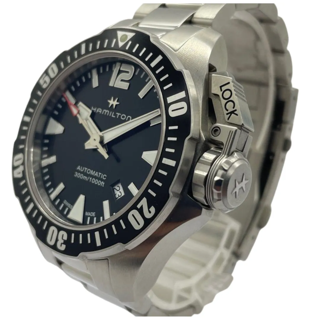 Hamilton Kahki Navy 42mm Automatic Black Dial Watch H776050