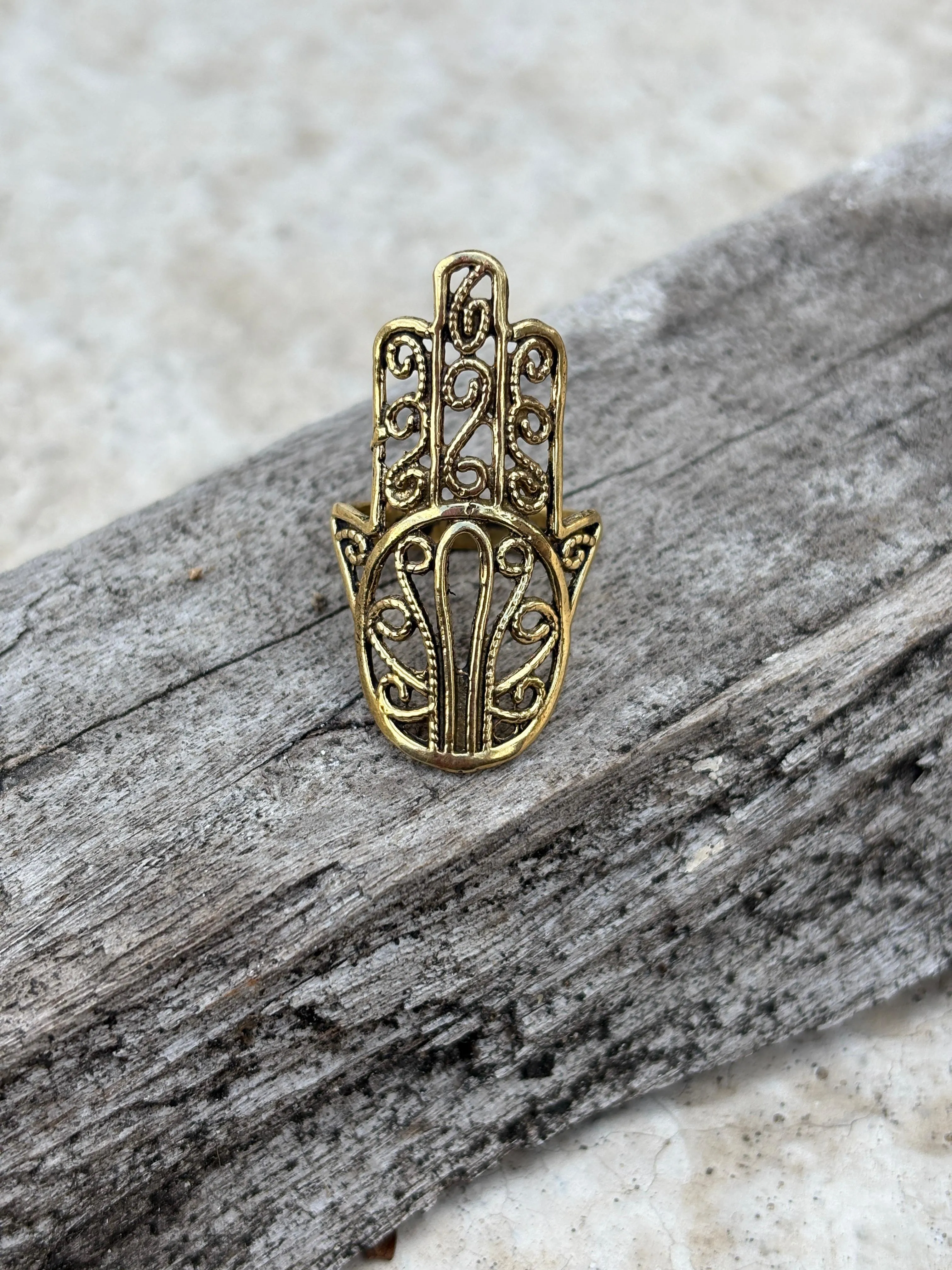 Hamsa Hand Ring