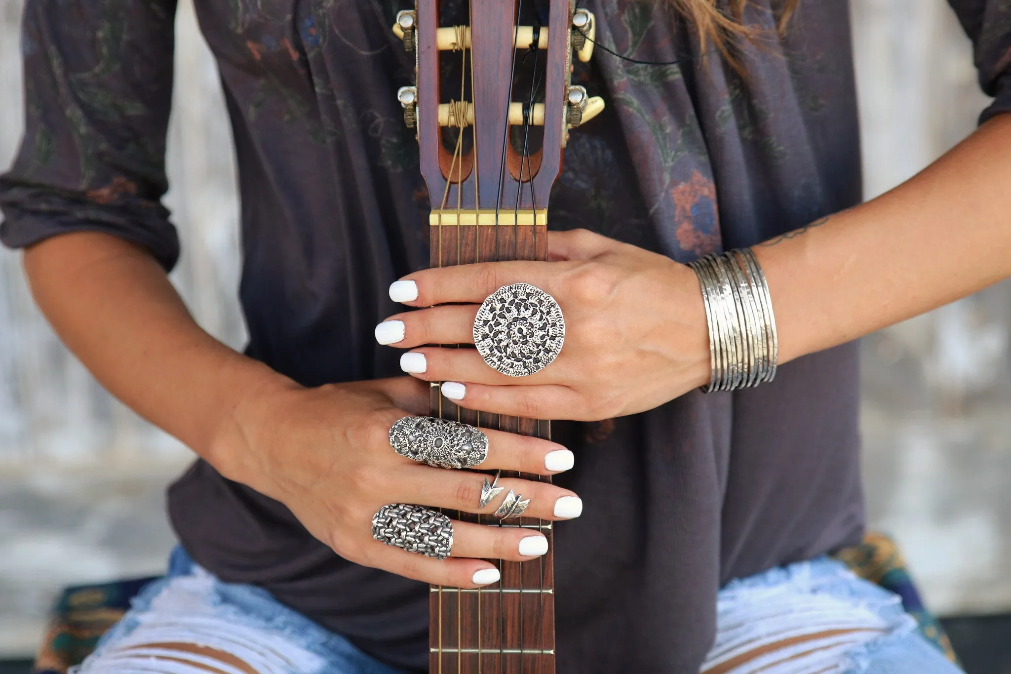 Handmade Sterling Silver Stacking Bracelets Cuff