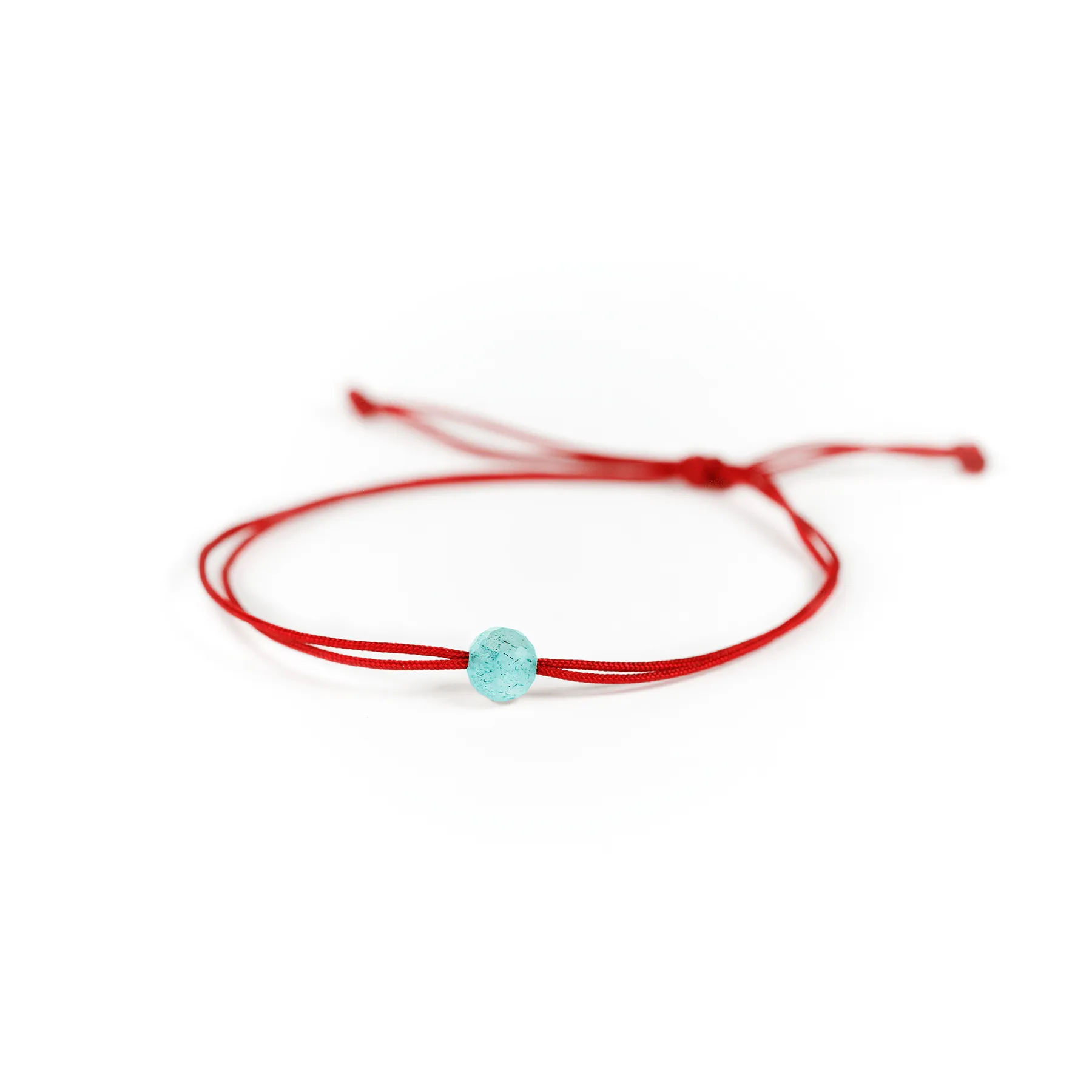 Happy Thoughts Turquoise Red String Bracelet