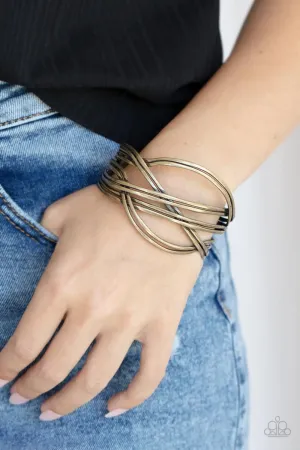 Hautely Hammered - Brass bracelet