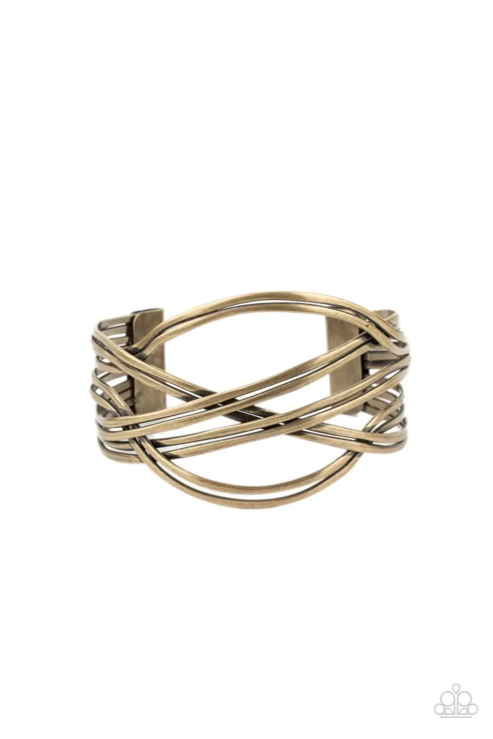 Hautely Hammered - Brass bracelet