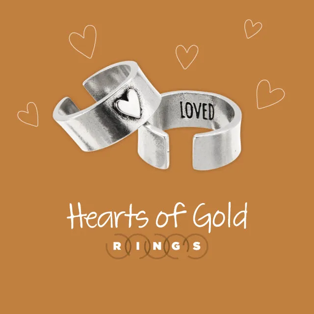 Hearts of Gold LOVED Ring