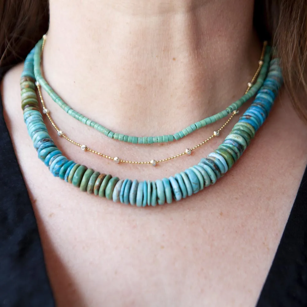 Heishi Turquoise Necklace