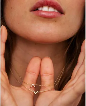 Highs & Lows Necklace Set (2) 14k Gold