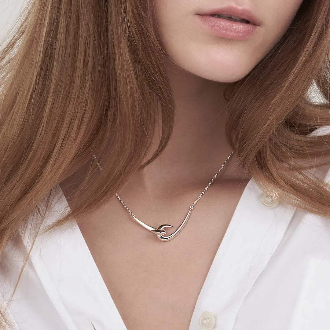 Hook Pendant - Silver