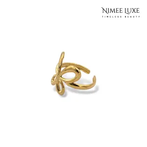 Hope Butterfly Adjustable Ring  Gold Plated AR38