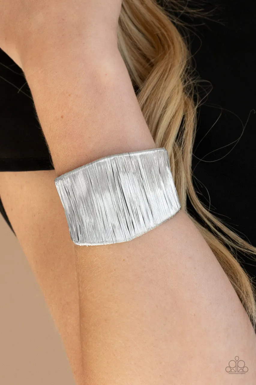 Hot Wired Wonder Silver Paparazzi Bracelet