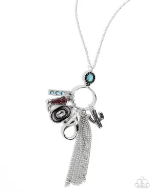 Hotshot Herdsman - Multi - Western Charm Paparazzi Lanyard Necklace