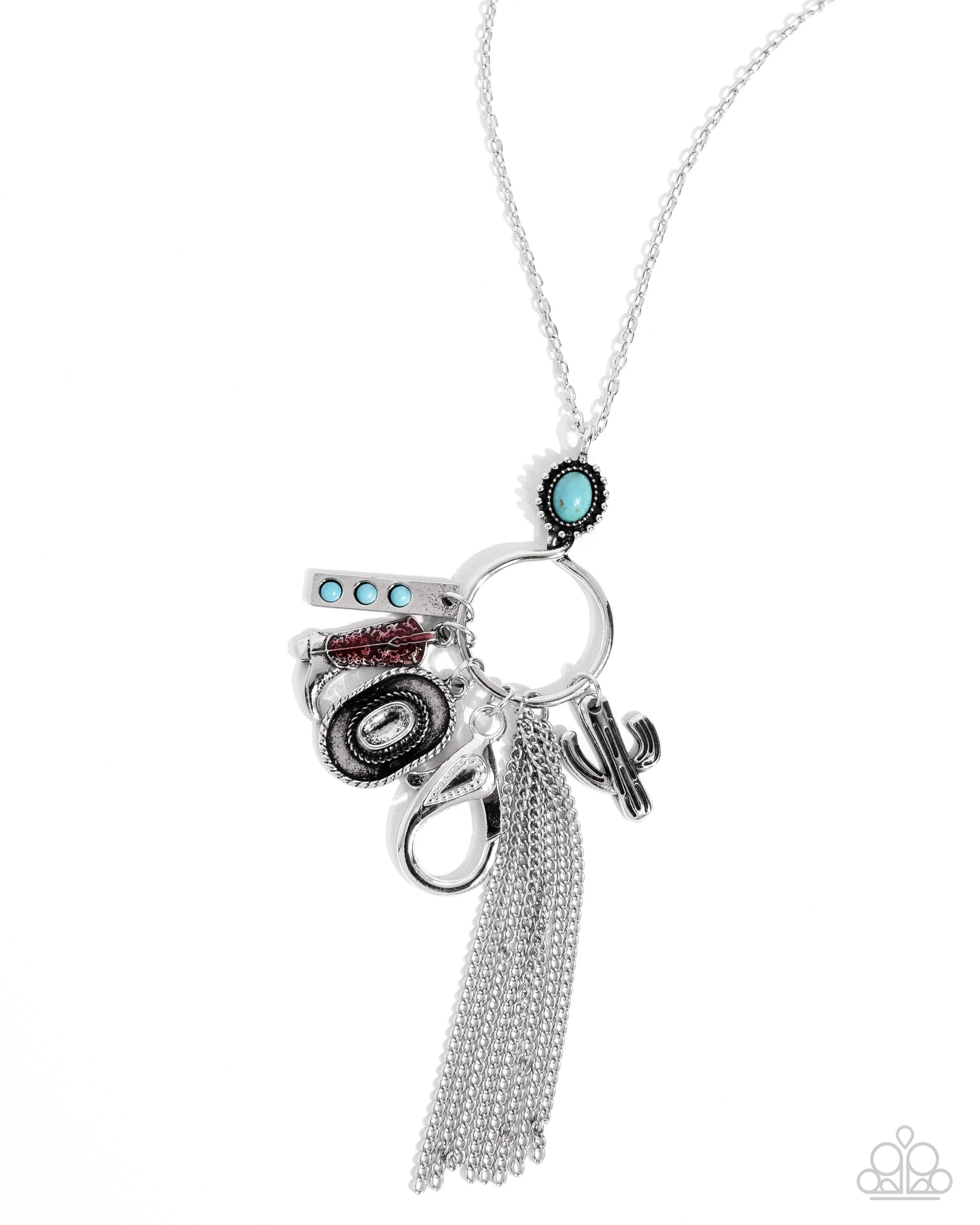 Hotshot Herdsman - Multi - Western Charm Paparazzi Lanyard Necklace