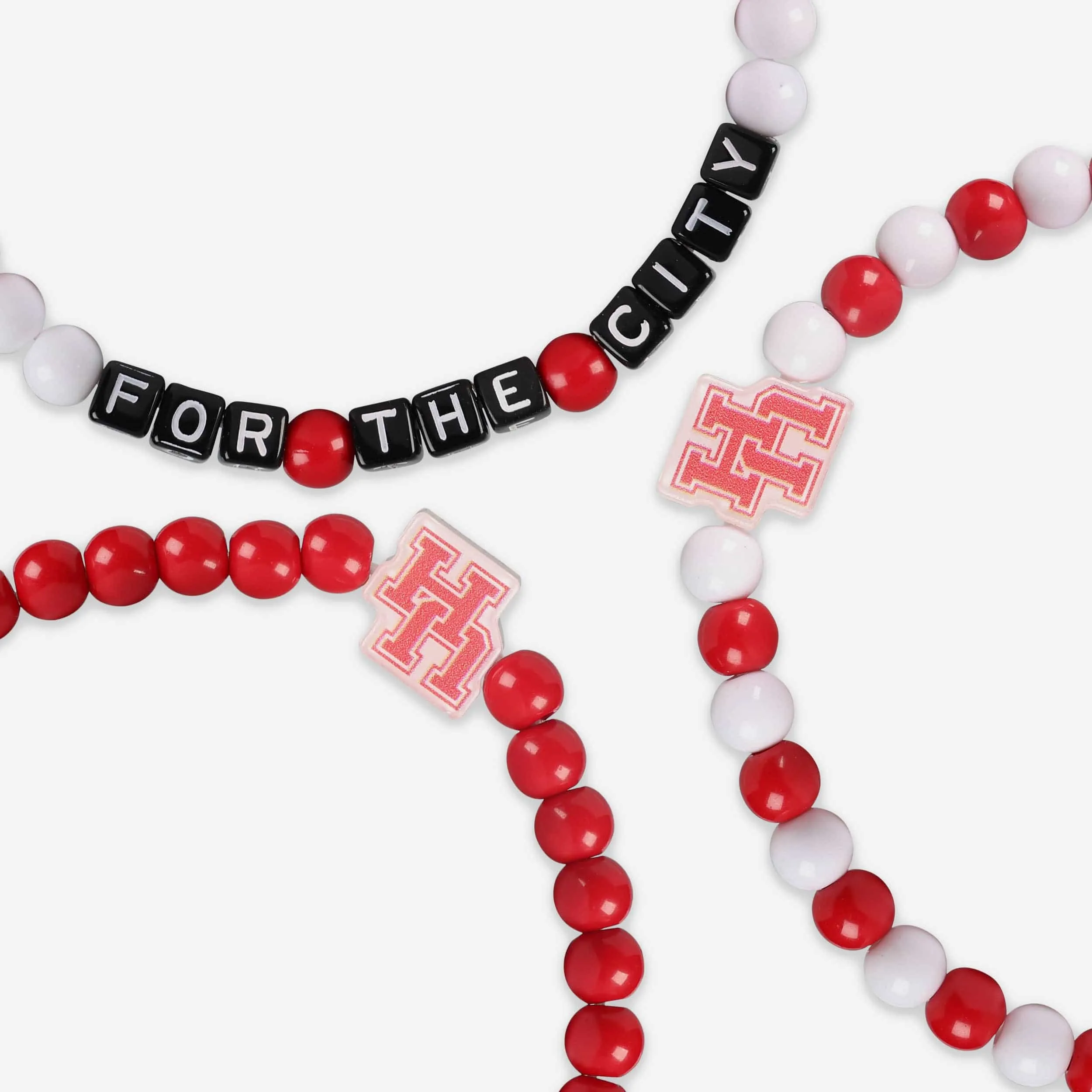 Houston Cougars 3 Pack Beaded Friendship Bracelet