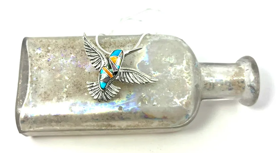 Hummingbird Inlay Necklace