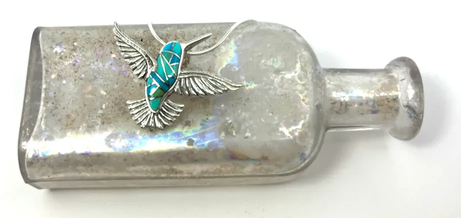 Hummingbird Inlay Necklace