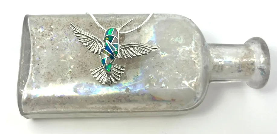 Hummingbird Inlay Necklace