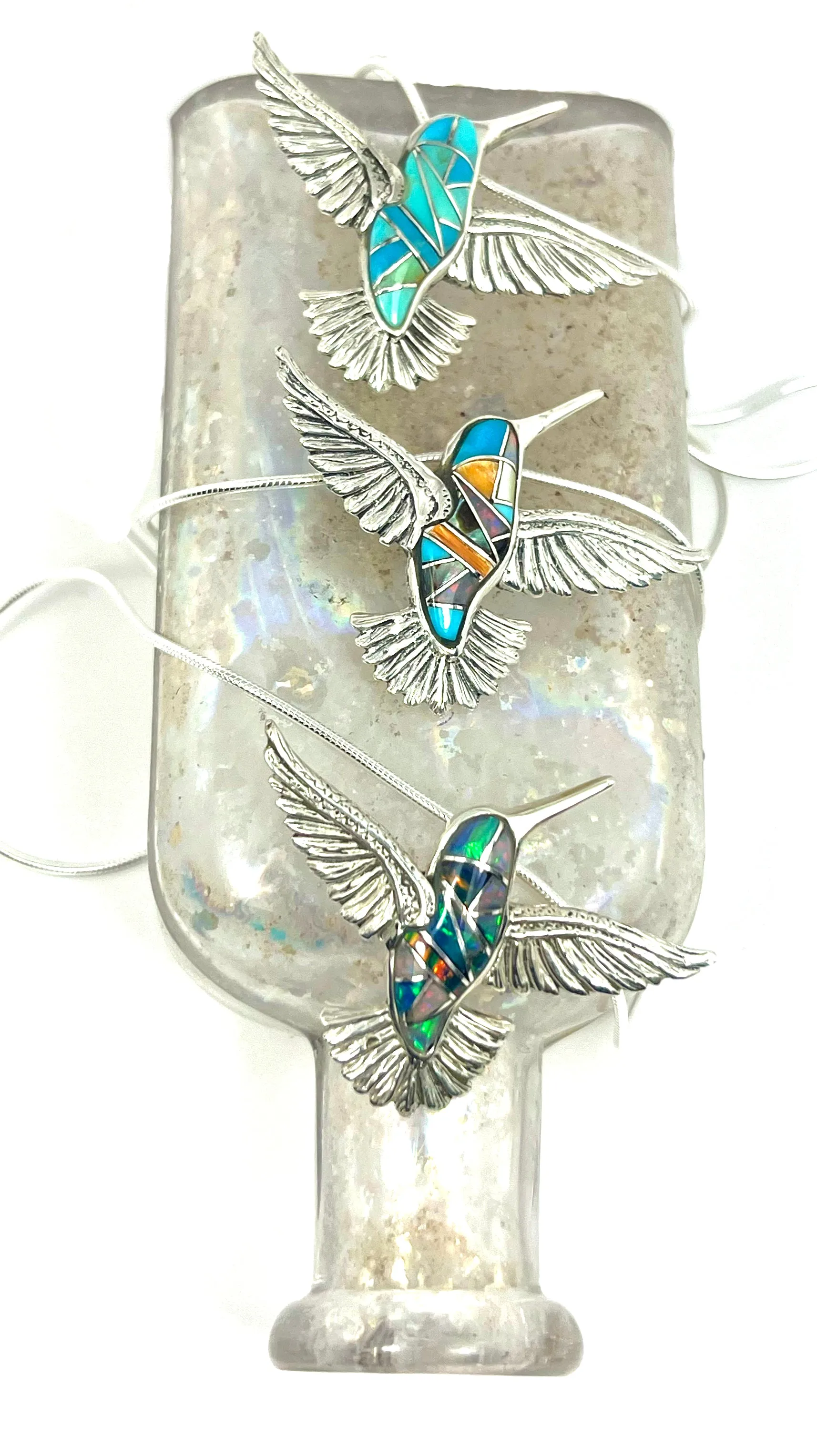 Hummingbird Inlay Necklace