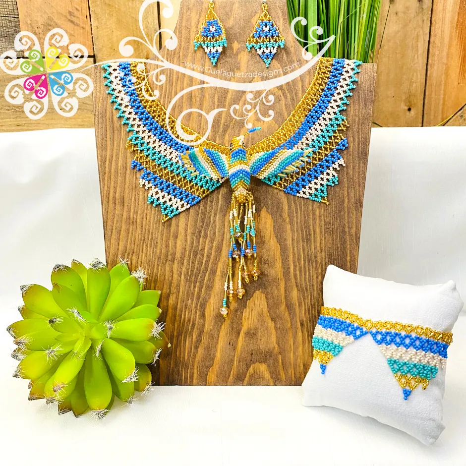 Hummingbird Set - Beaded Jewelry Set