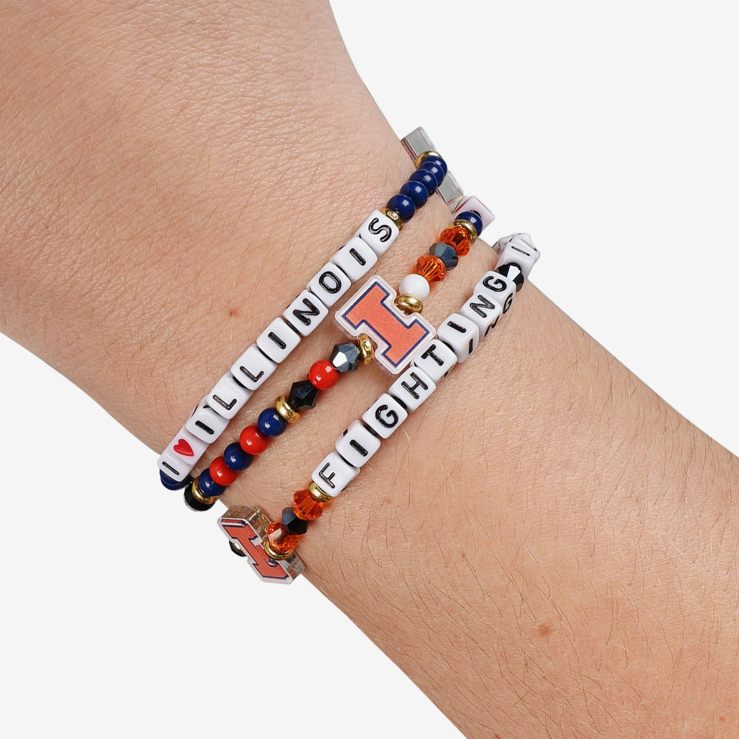 Illinois Fighting Illini 3 Pack Friendship Bracelet