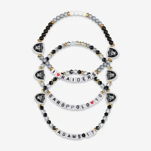 Jimmy Garoppolo & Davante Adams Las Vegas Raiders 3 Pack Player Friendship Bracelet