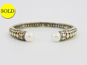 John Hardy Dot Pearl Kick Cuff
