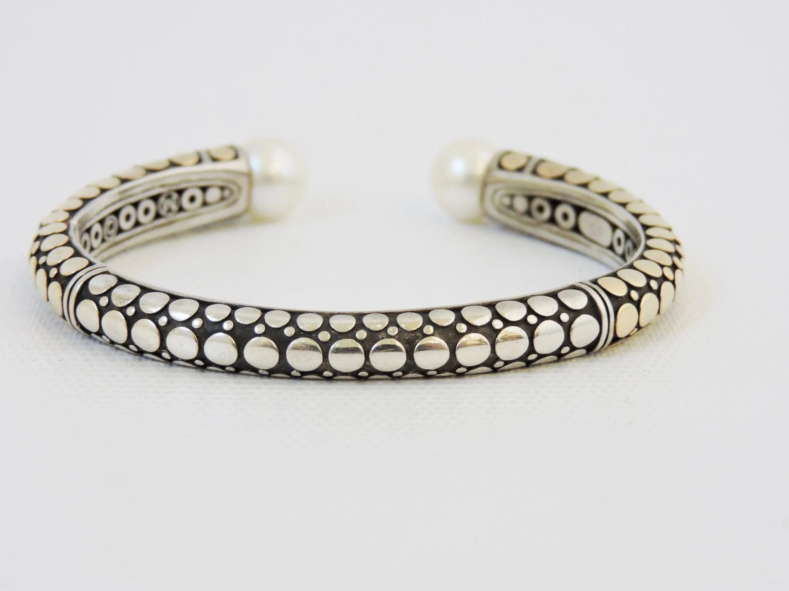 John Hardy Dot Pearl Kick Cuff