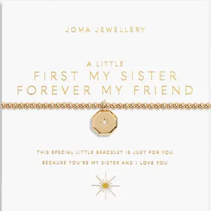 Joma First My Sister Forever My Friend Bracelet - Gold