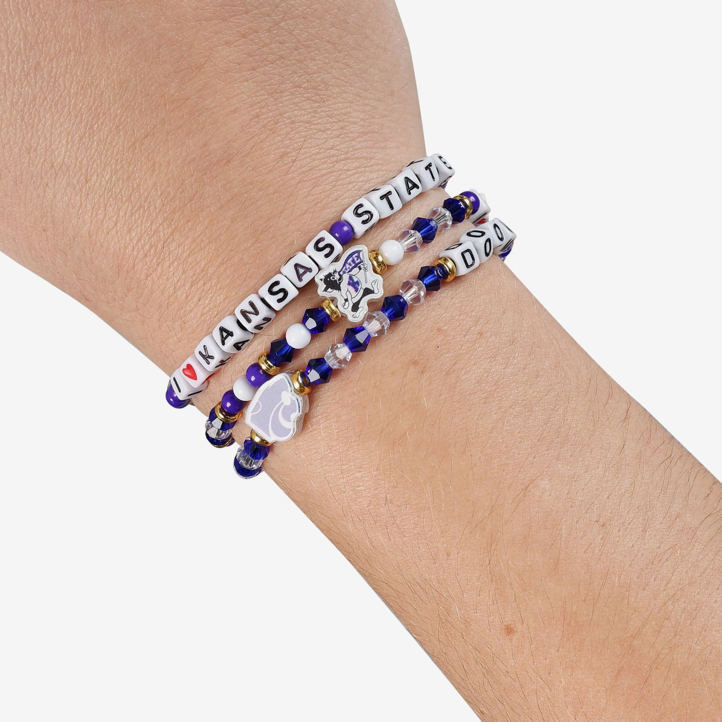 Kansas State Wildcats 3 Pack Friendship Bracelet
