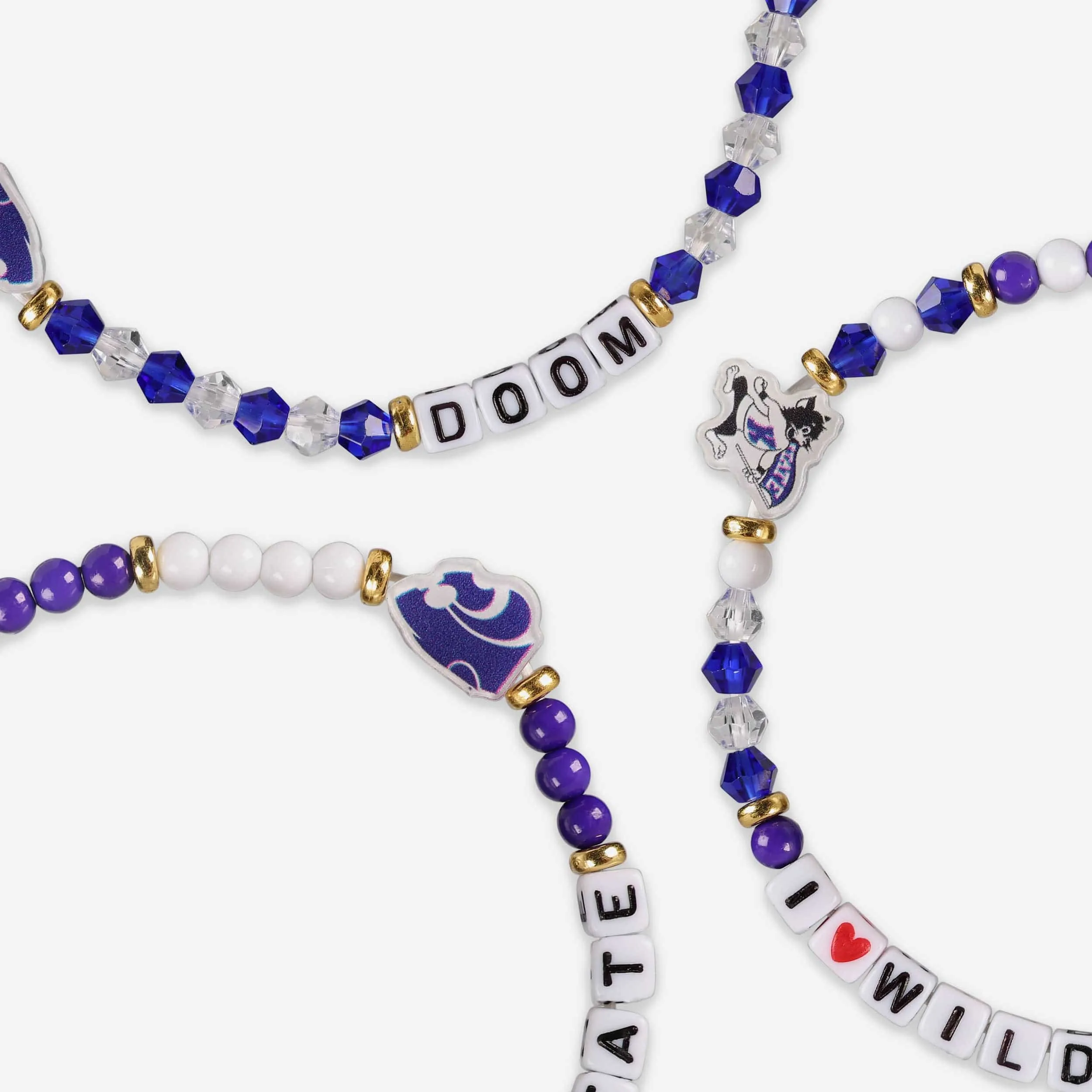 Kansas State Wildcats 3 Pack Friendship Bracelet
