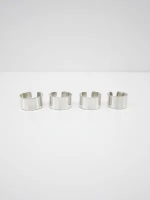 Kat Seale Set of 4 Rings, Sterling Silver
