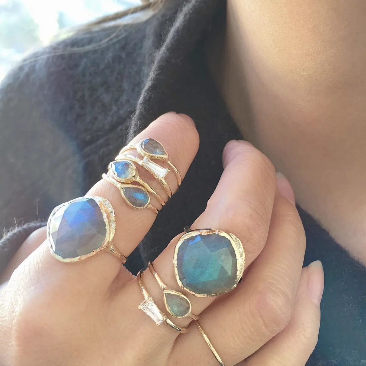 Labradorite Cove Ring