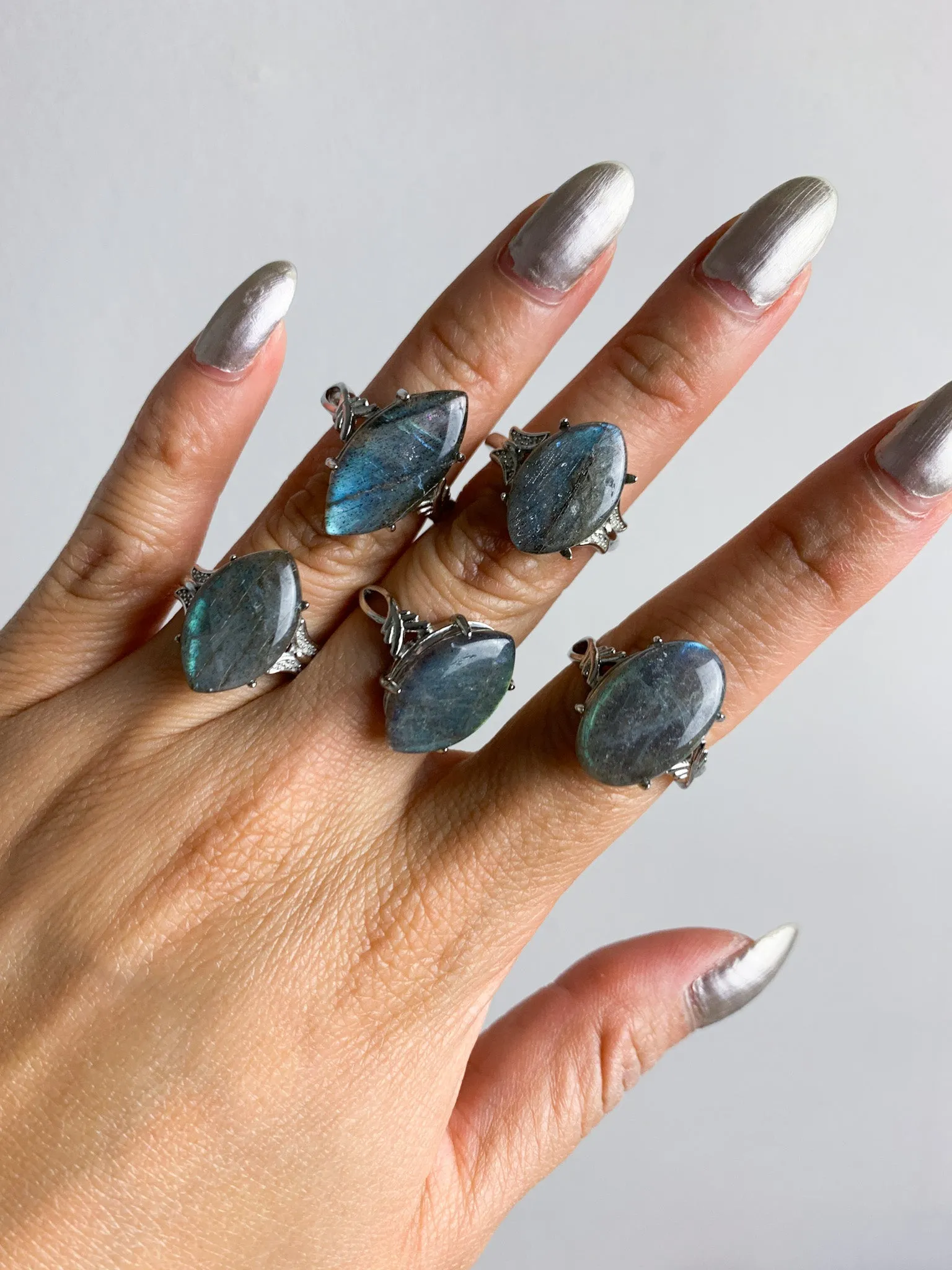 Labradorite Rings
