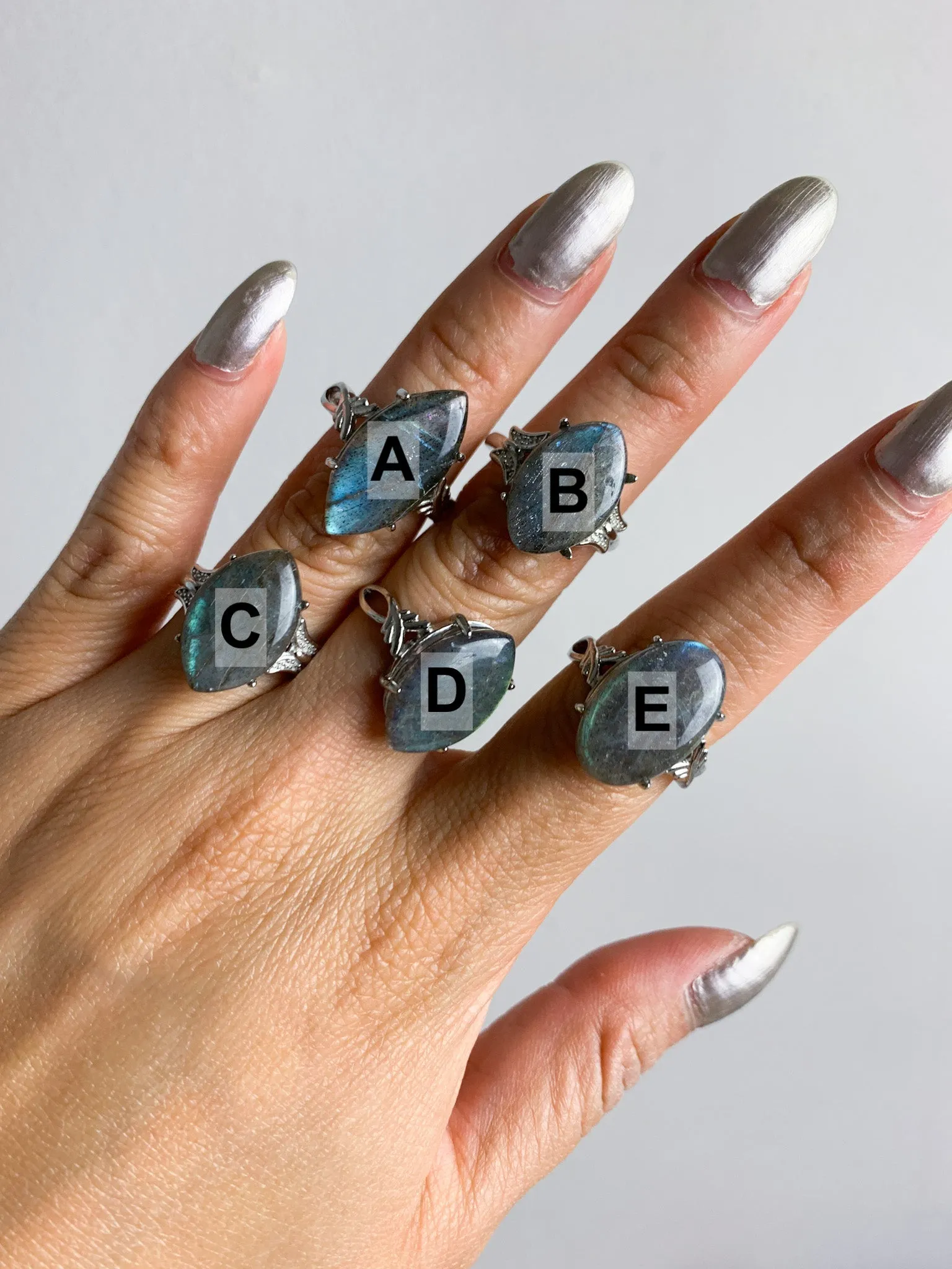 Labradorite Rings