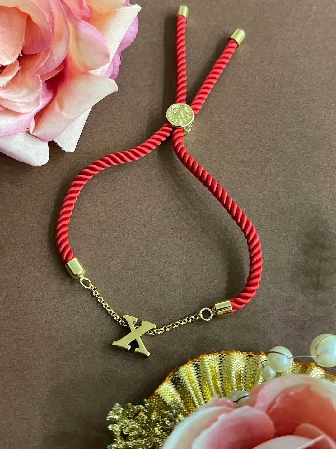 Letter Bracelet | Royal Red Thread Bracelet