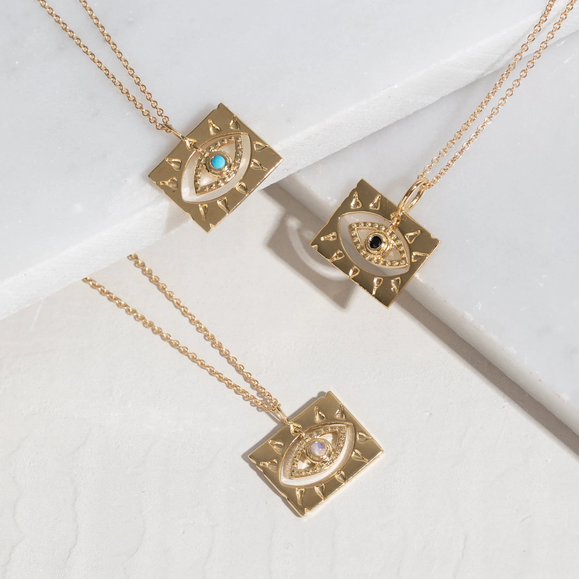 Lone Eye Necklace in Turquoise