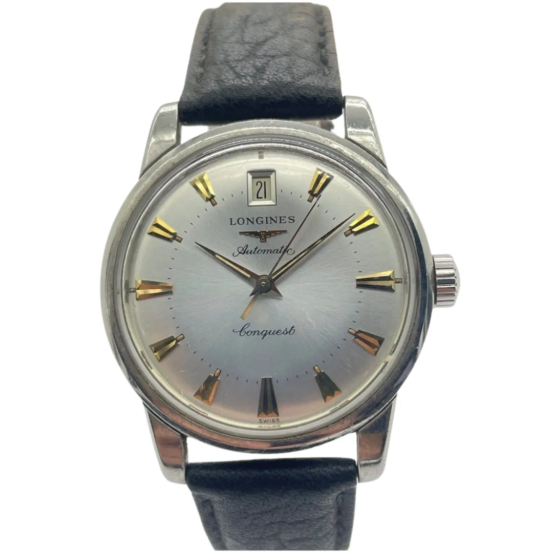 Longines Conquest L16114 35mm Automatic Silver Dial Watch