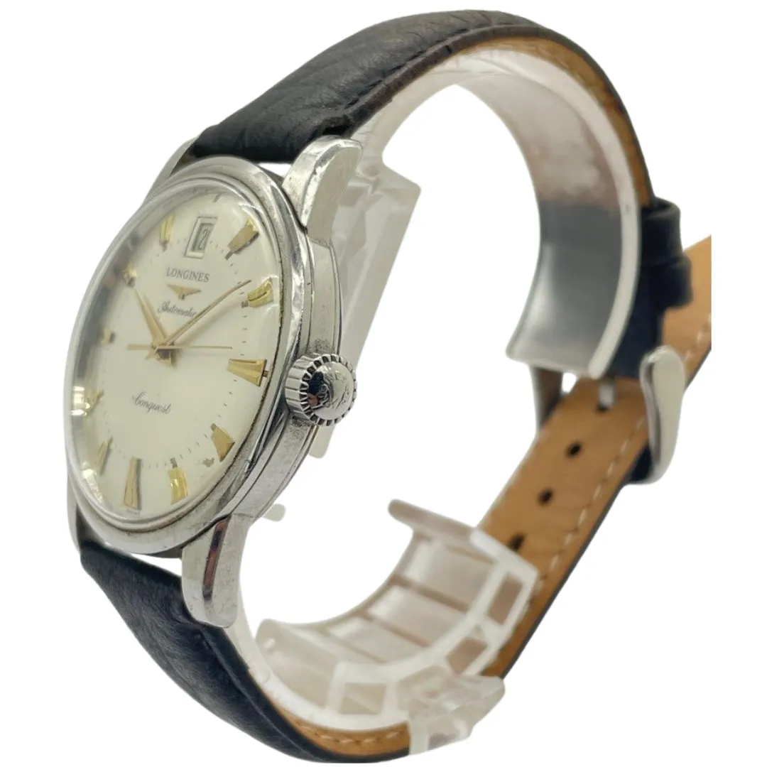 Longines Conquest L16114 35mm Automatic Silver Dial Watch