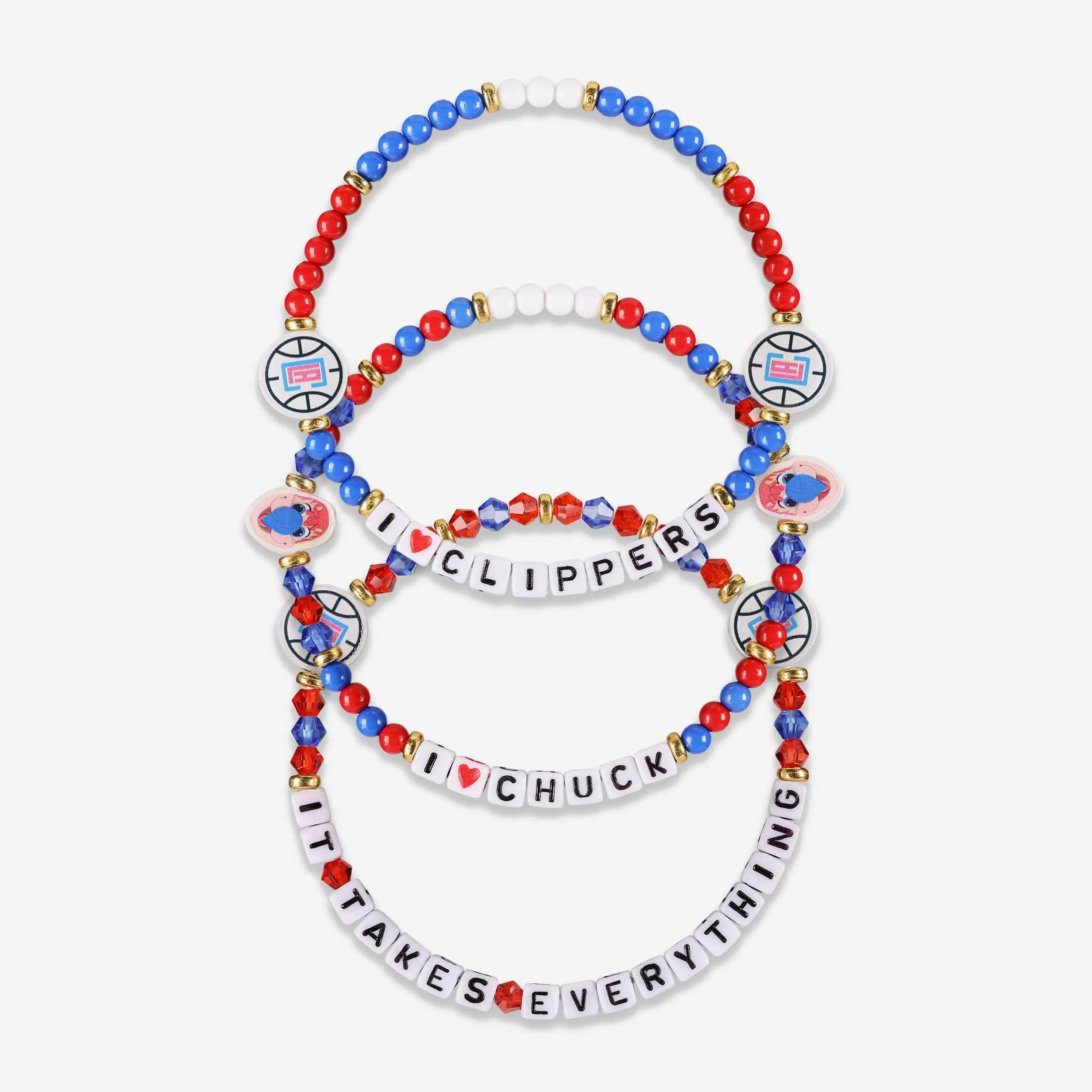 Los Angeles Clippers 3 Pack Friendship Bracelet