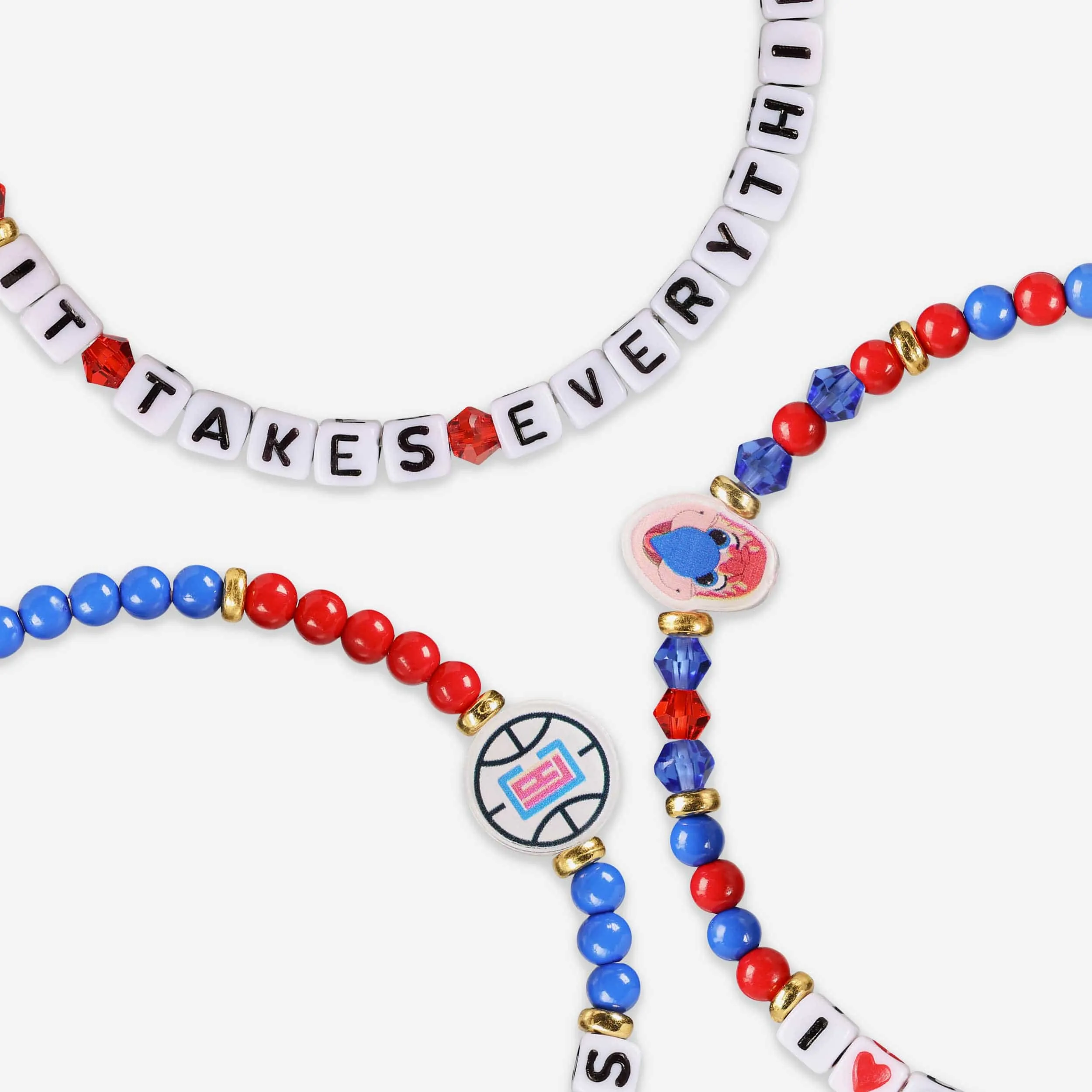 Los Angeles Clippers 3 Pack Friendship Bracelet