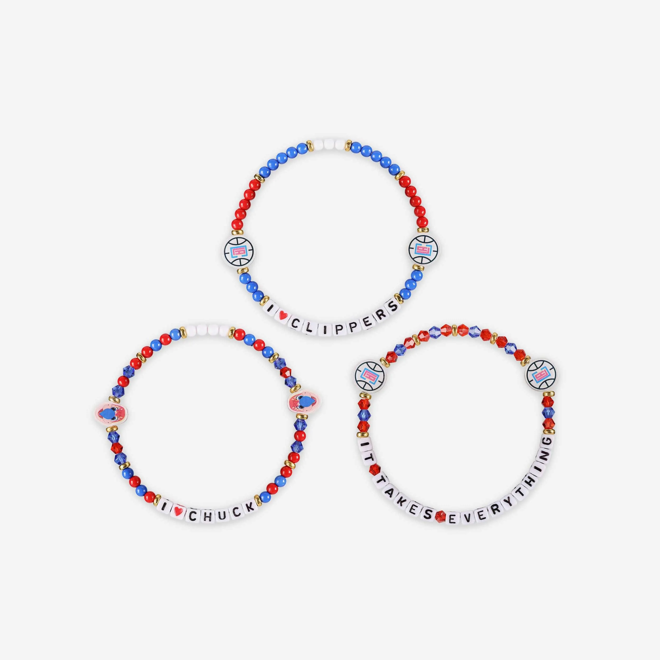 Los Angeles Clippers 3 Pack Friendship Bracelet