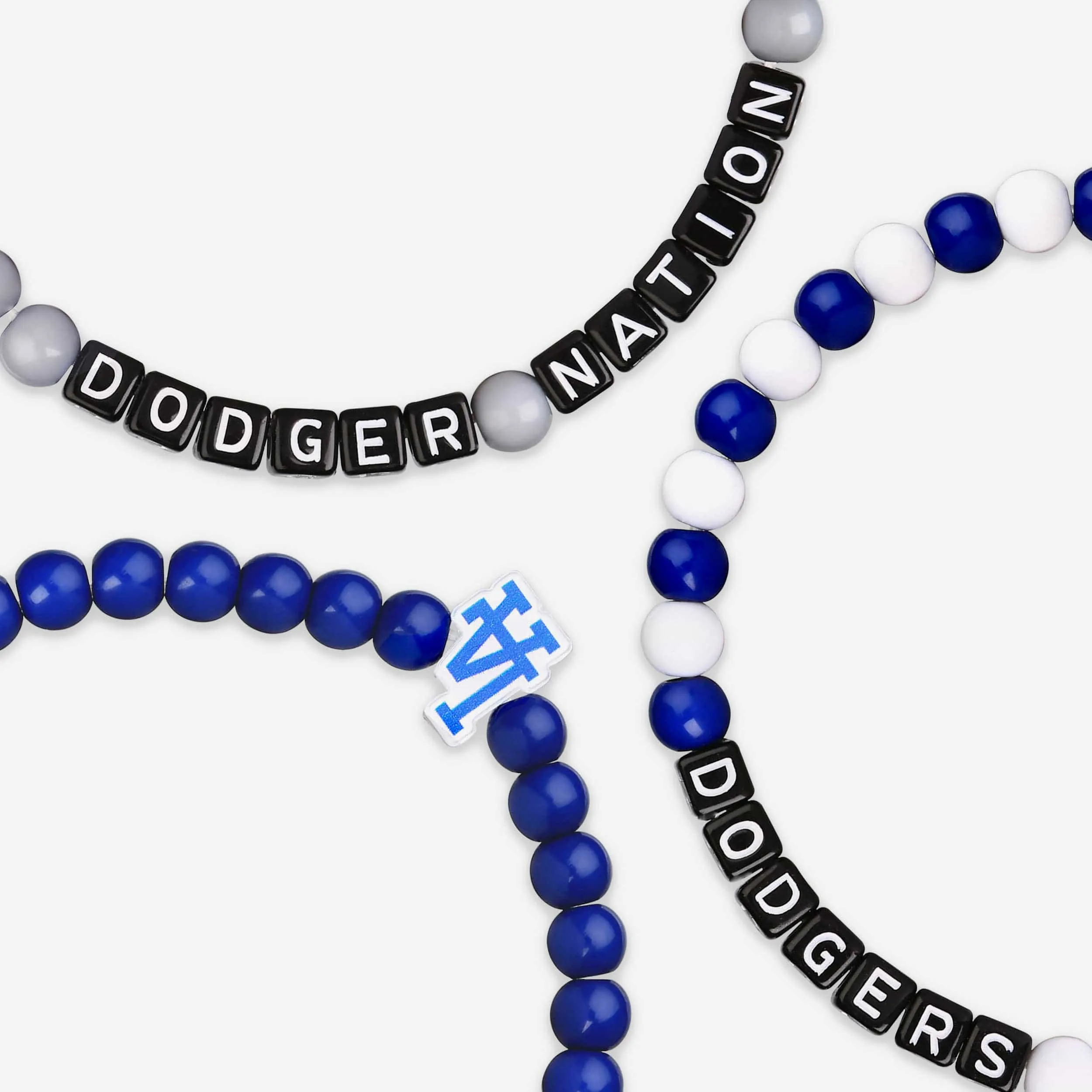 Los Angeles Dodgers 3 Pack Beaded Friendship Bracelet