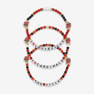Louisville Cardinals 3 Pack Friendship Bracelet