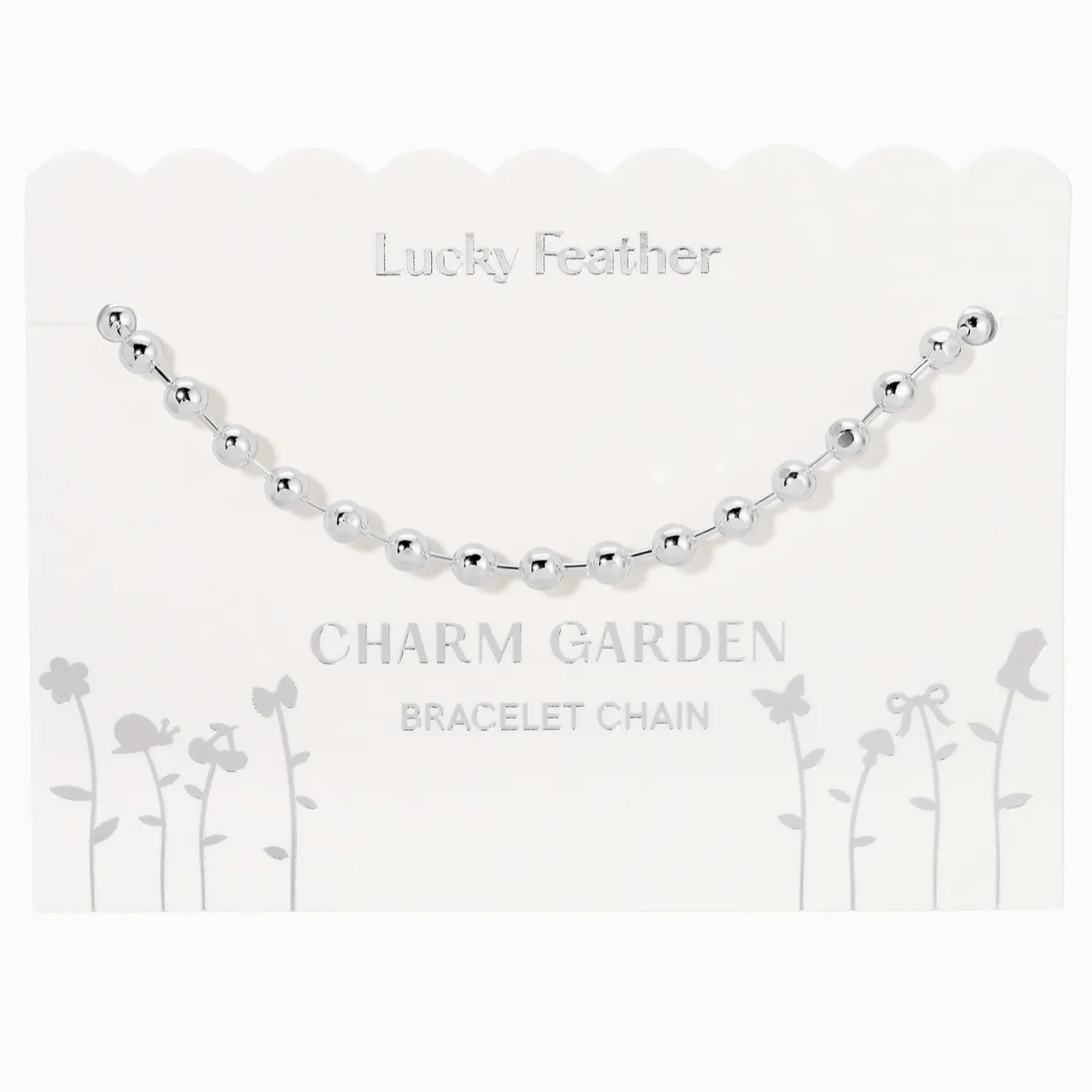 Lucky Feather Ball Chain Bracelet