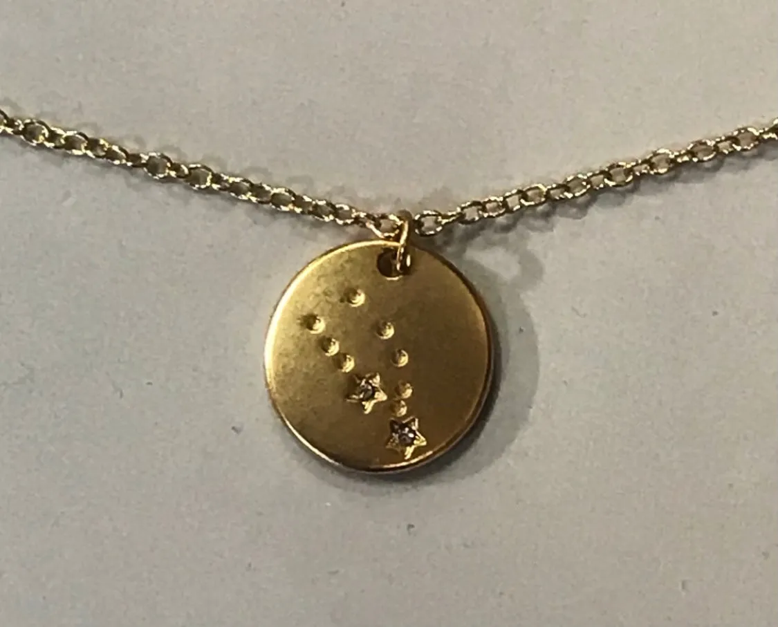 Lucky Feather Zodiac Astrology Necklace - Taurus Glow Fish Studios