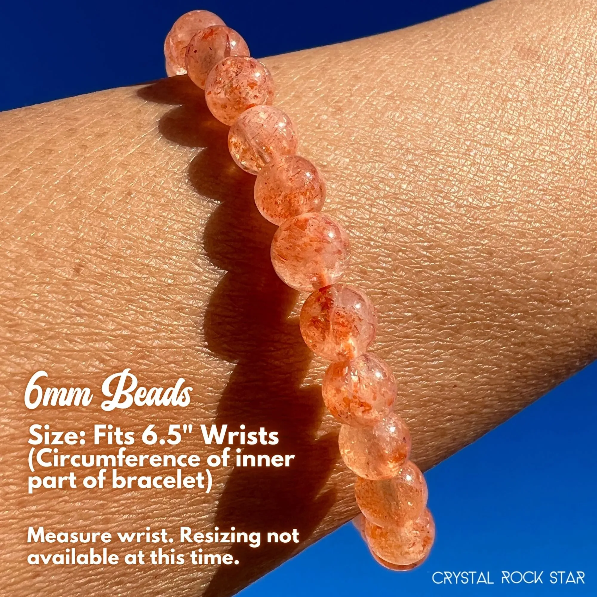 Luminous Arusha Sunstone Bracelet 6mm