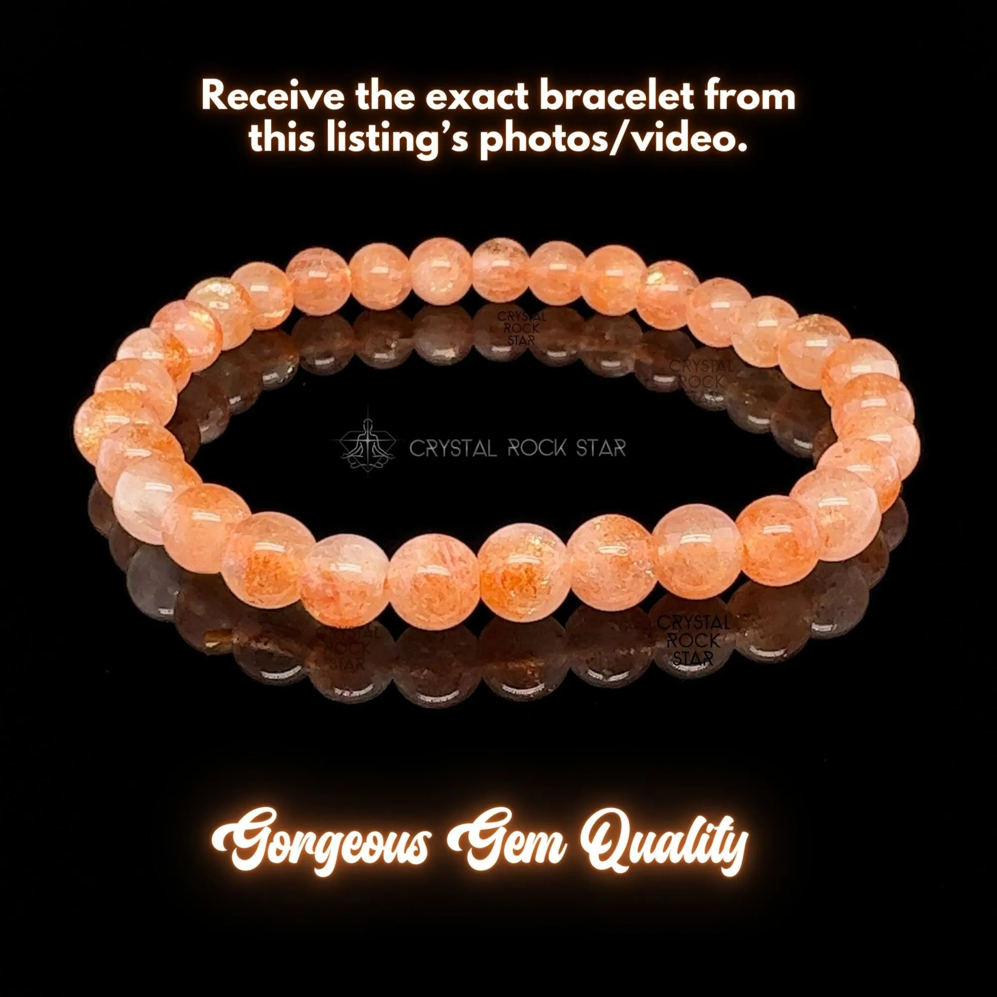 Luminous Arusha Sunstone Bracelet 6mm